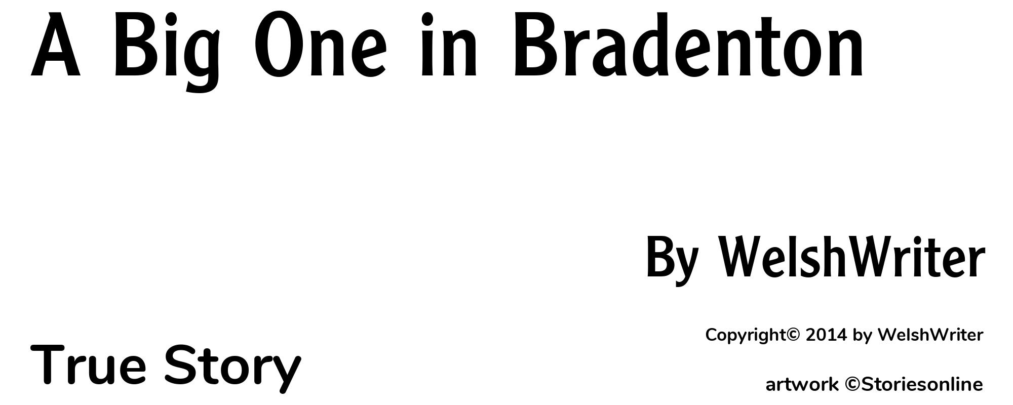 A Big One in Bradenton - Cover