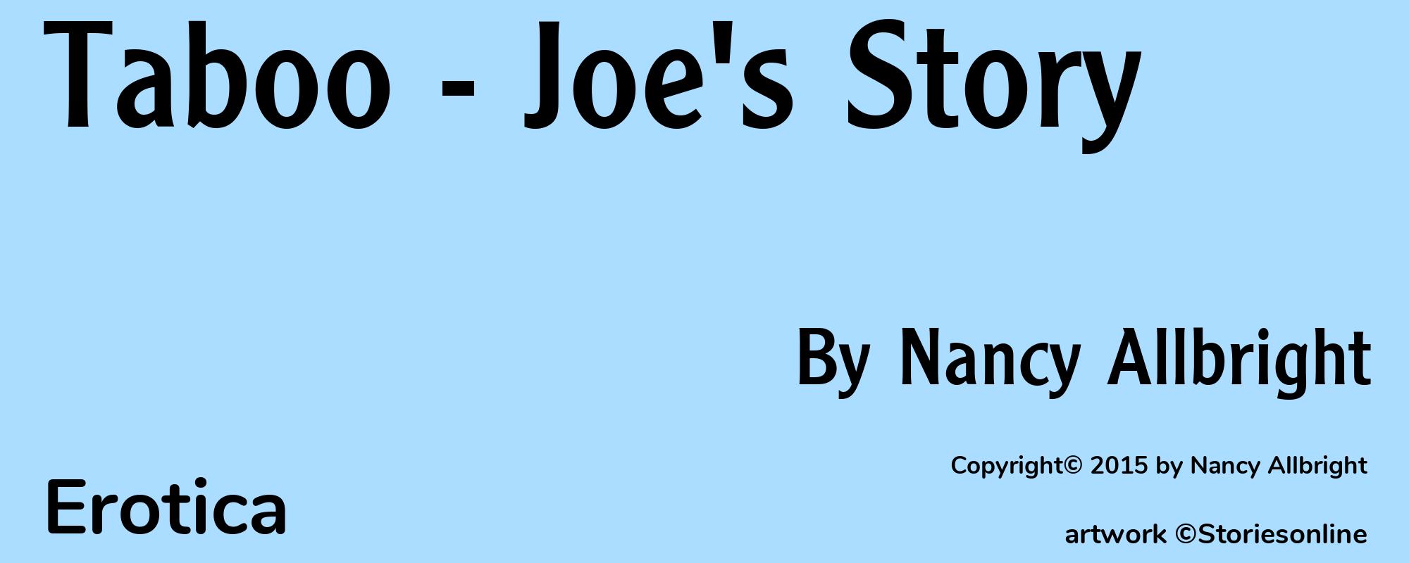 Taboo - Joe's Story - Cover