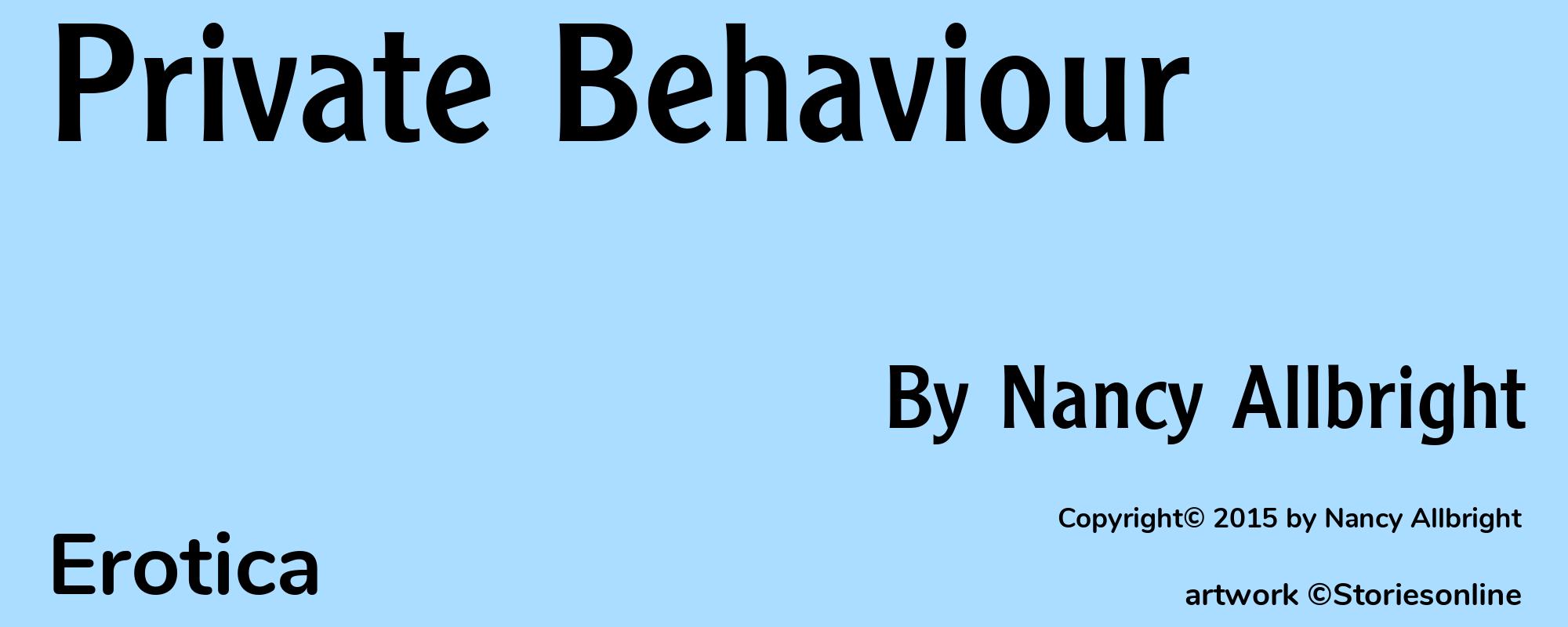 Private Behaviour - Cover