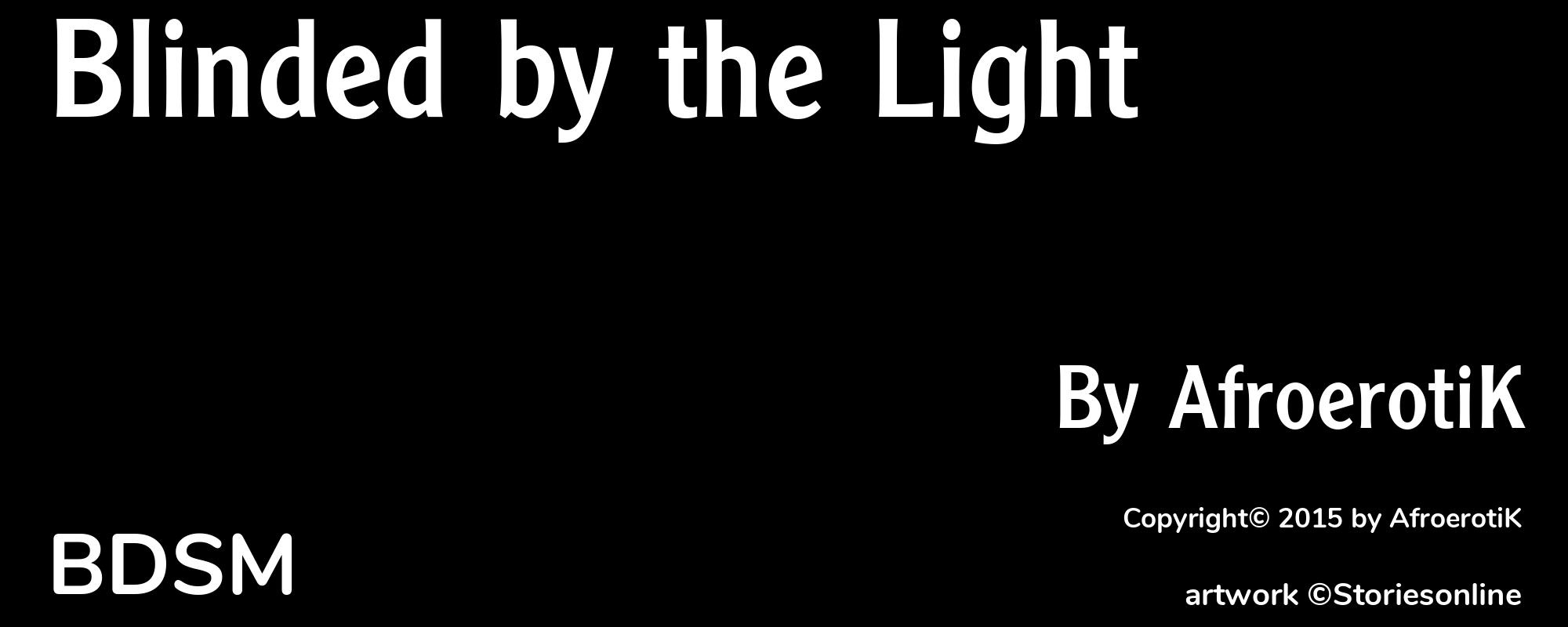 Blinded by the Light - Cover