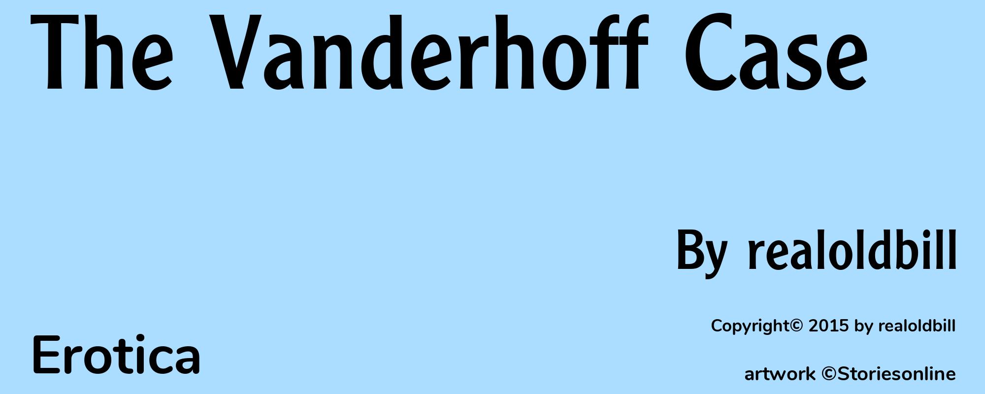 The Vanderhoff Case - Cover