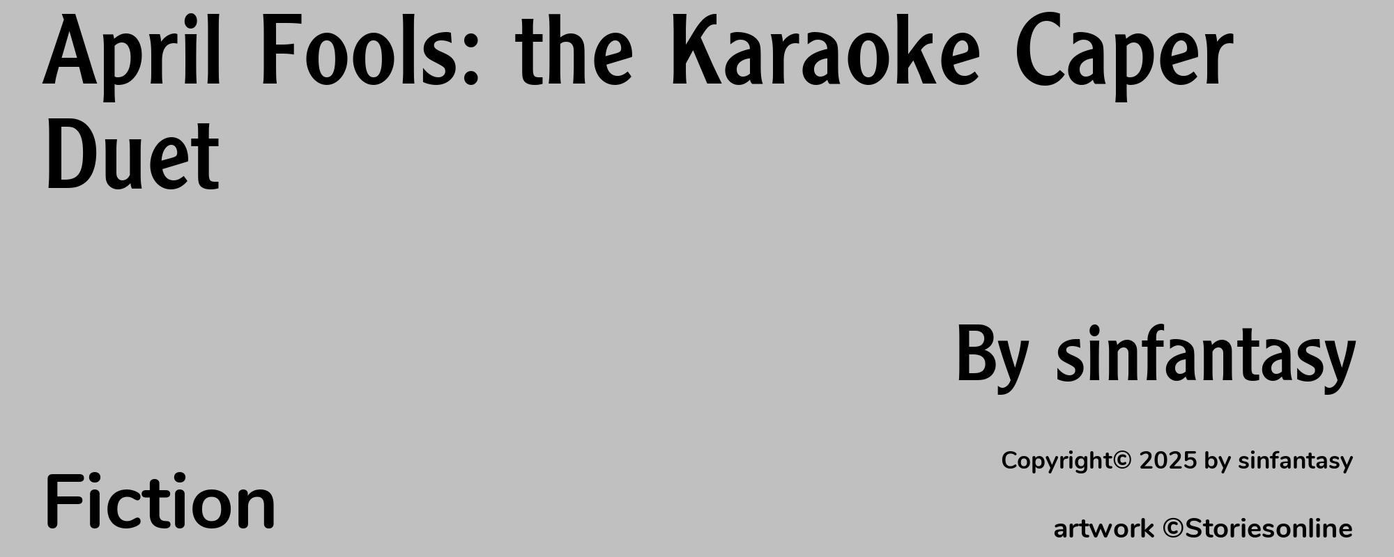 April Fools: the Karaoke Caper Duet - Cover