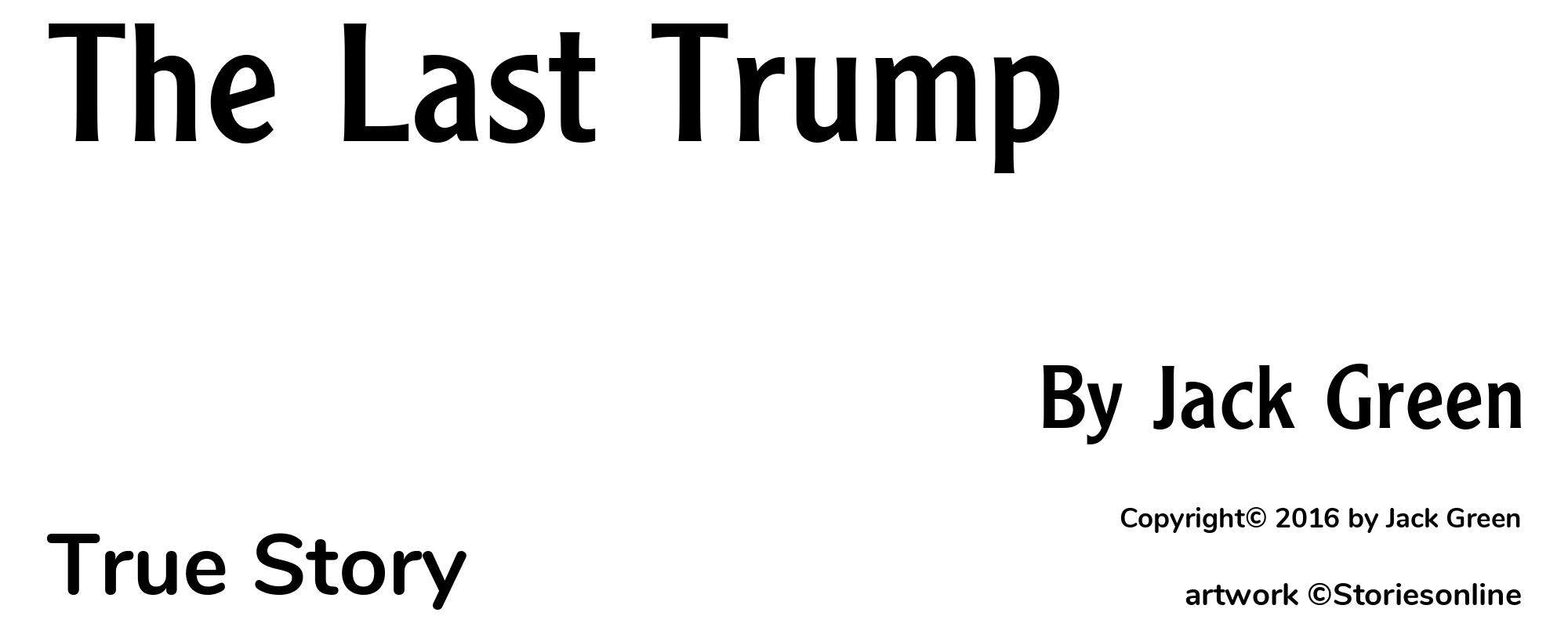 The Last Trump - Cover