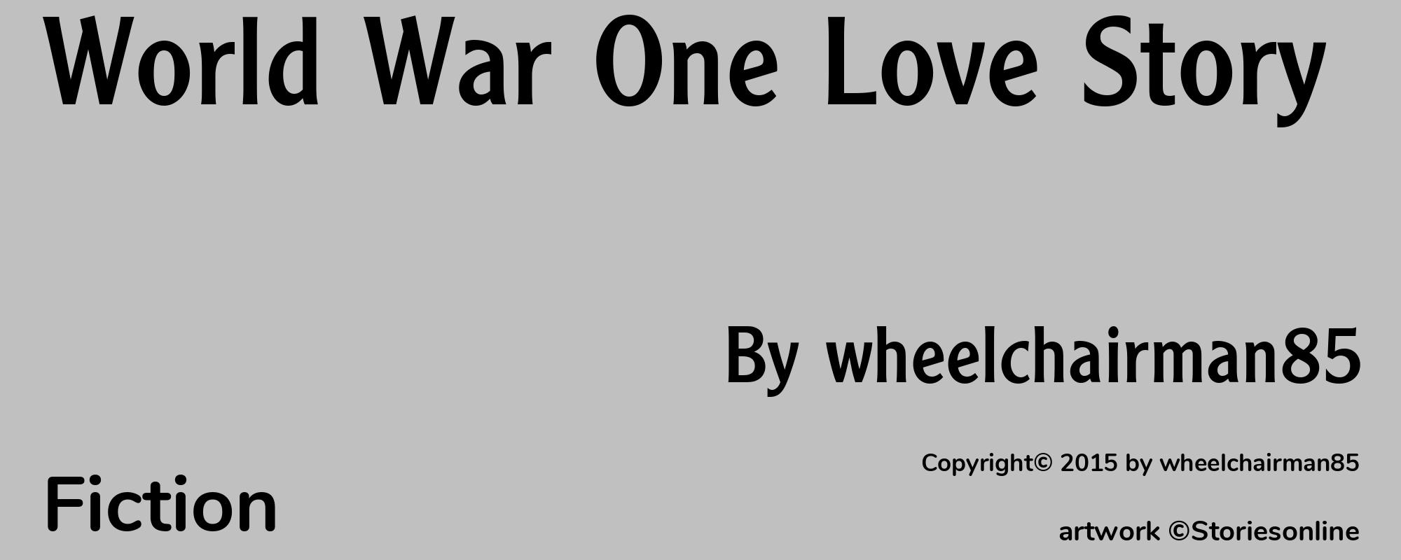 World War One Love Story - Cover
