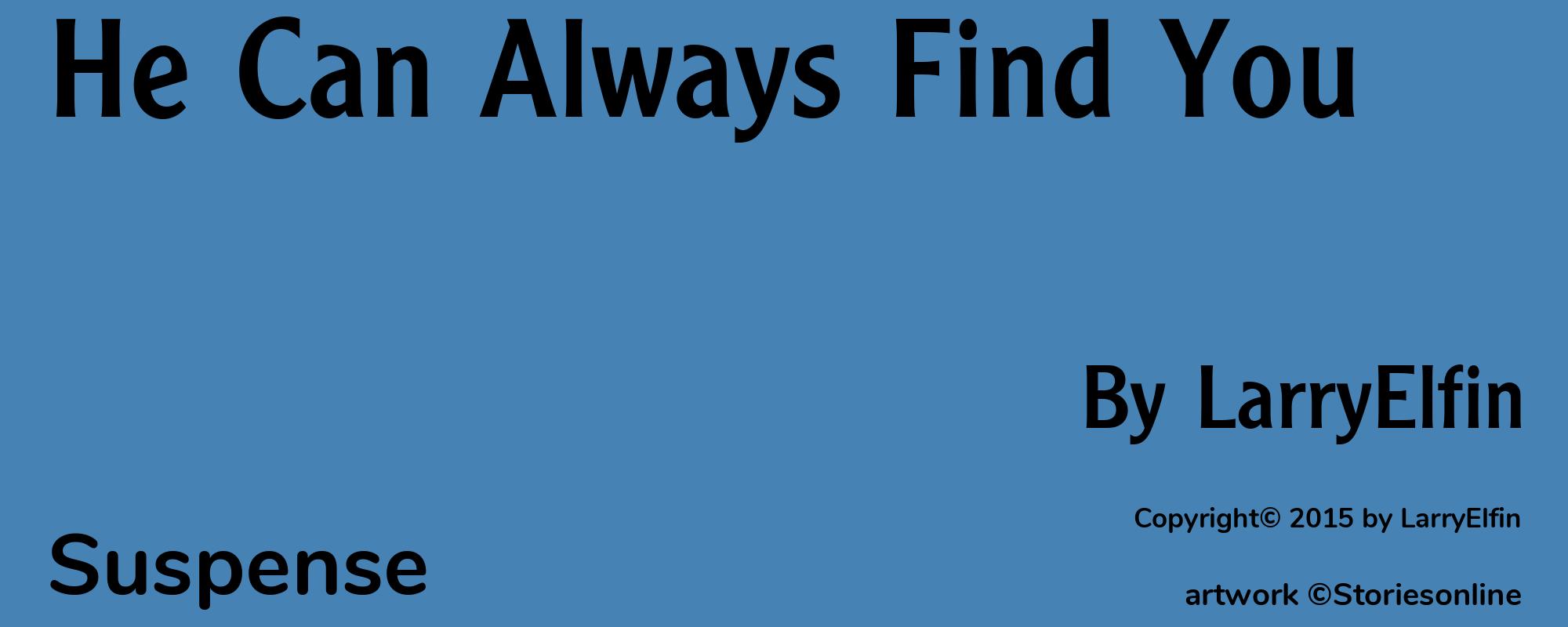 He Can Always Find You - Cover