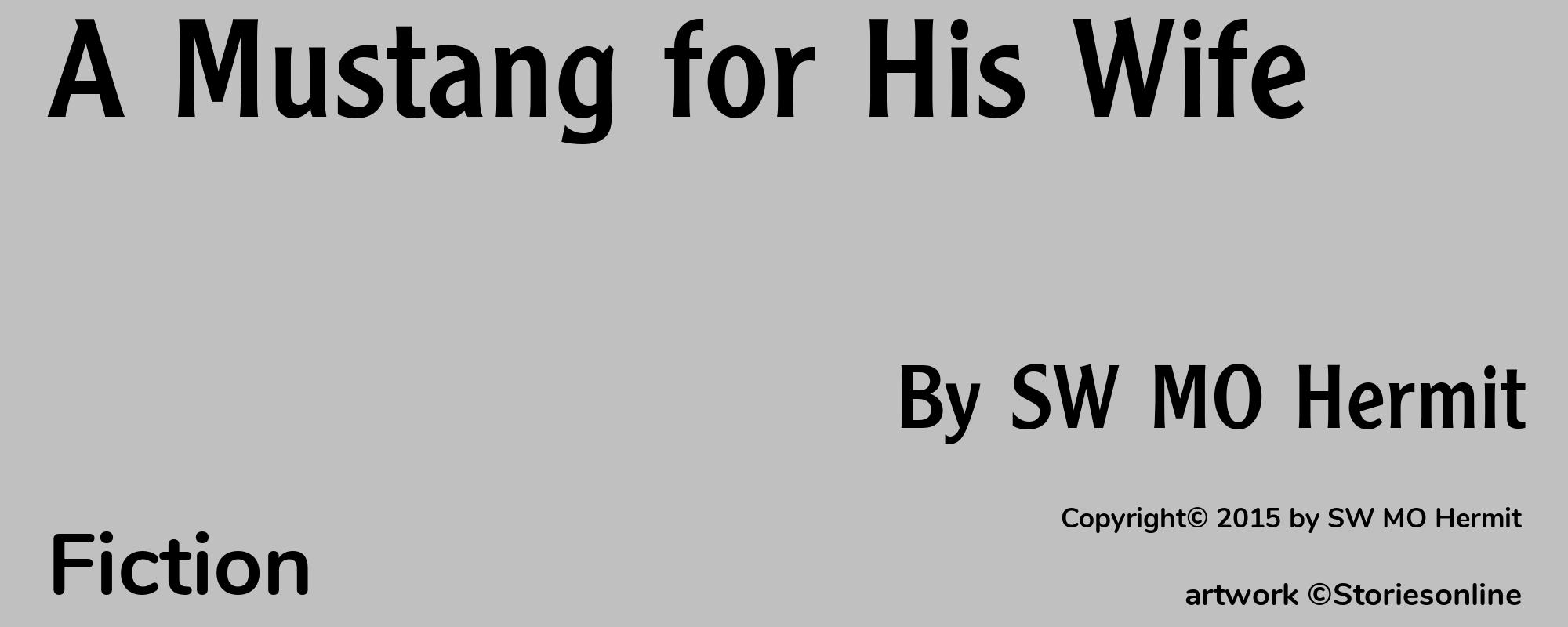 A Mustang for His Wife - Cover