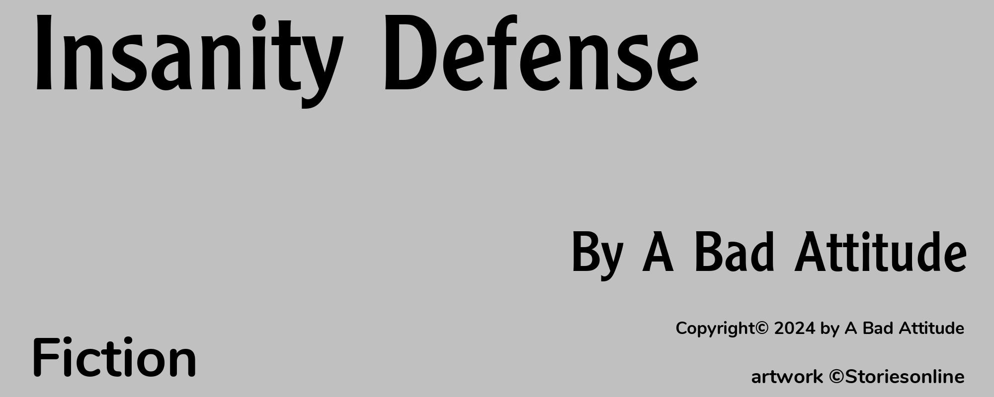 Insanity Defense - Cover