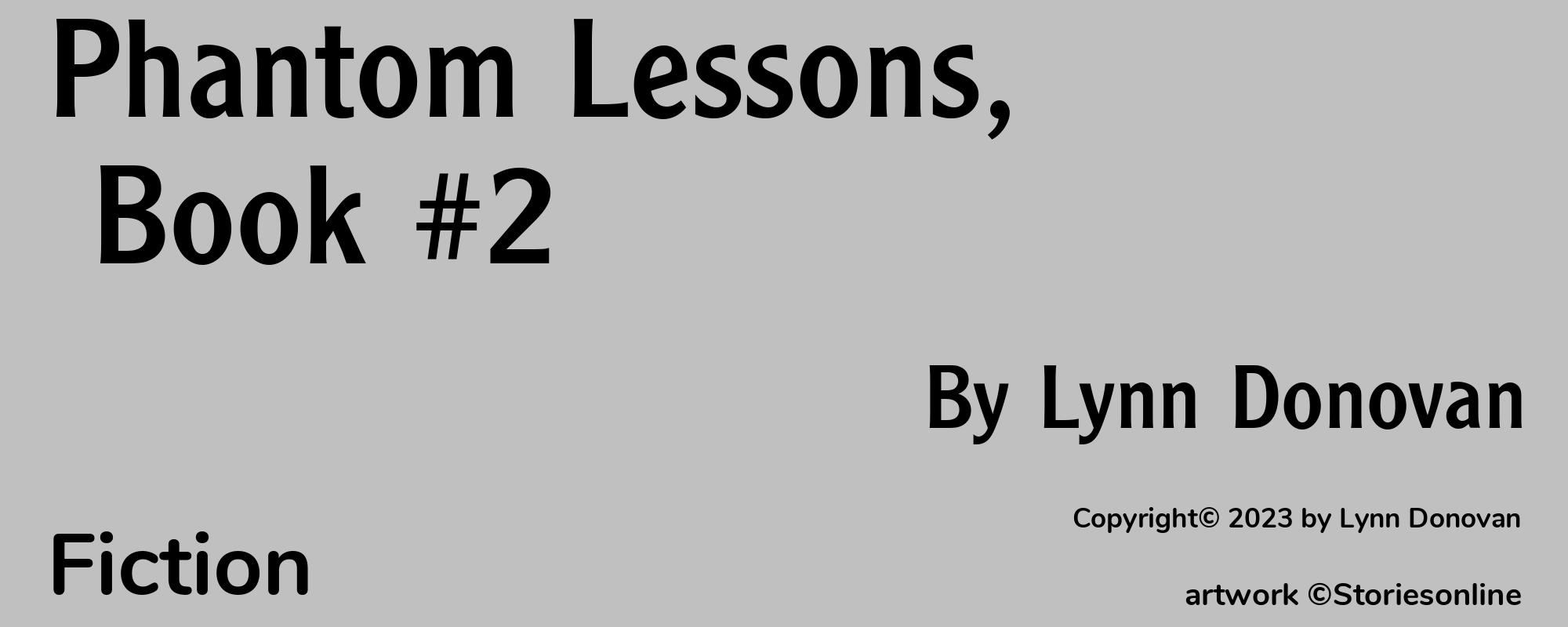 Phantom Lessons, Book #2 - Cover