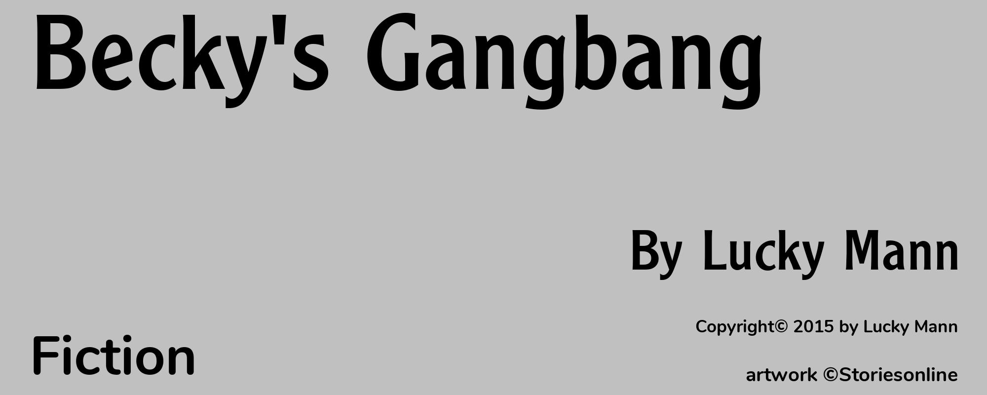 Becky's Gangbang - Cover