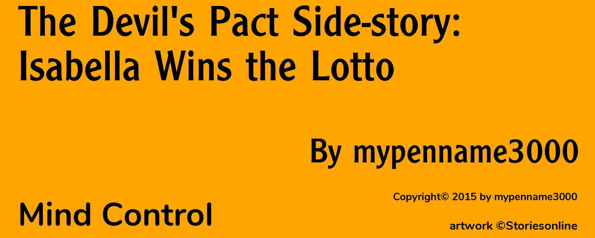 The Devil's Pact Side-story: Isabella Wins the Lotto - Cover
