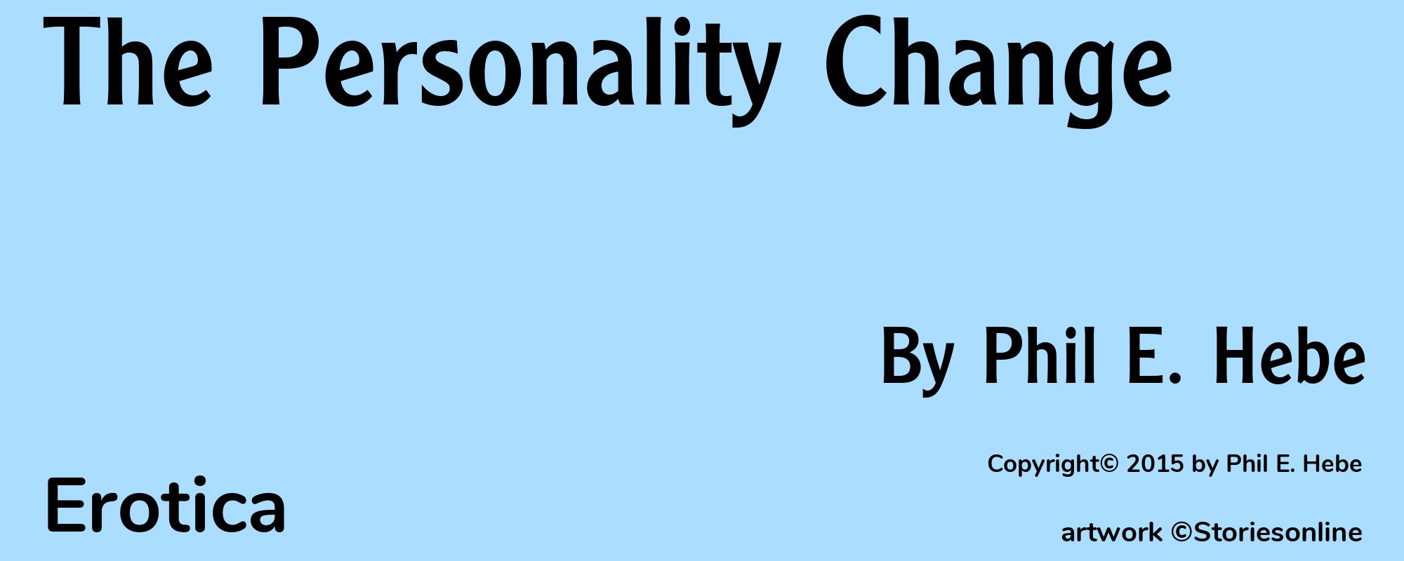 The Personality Change - Cover