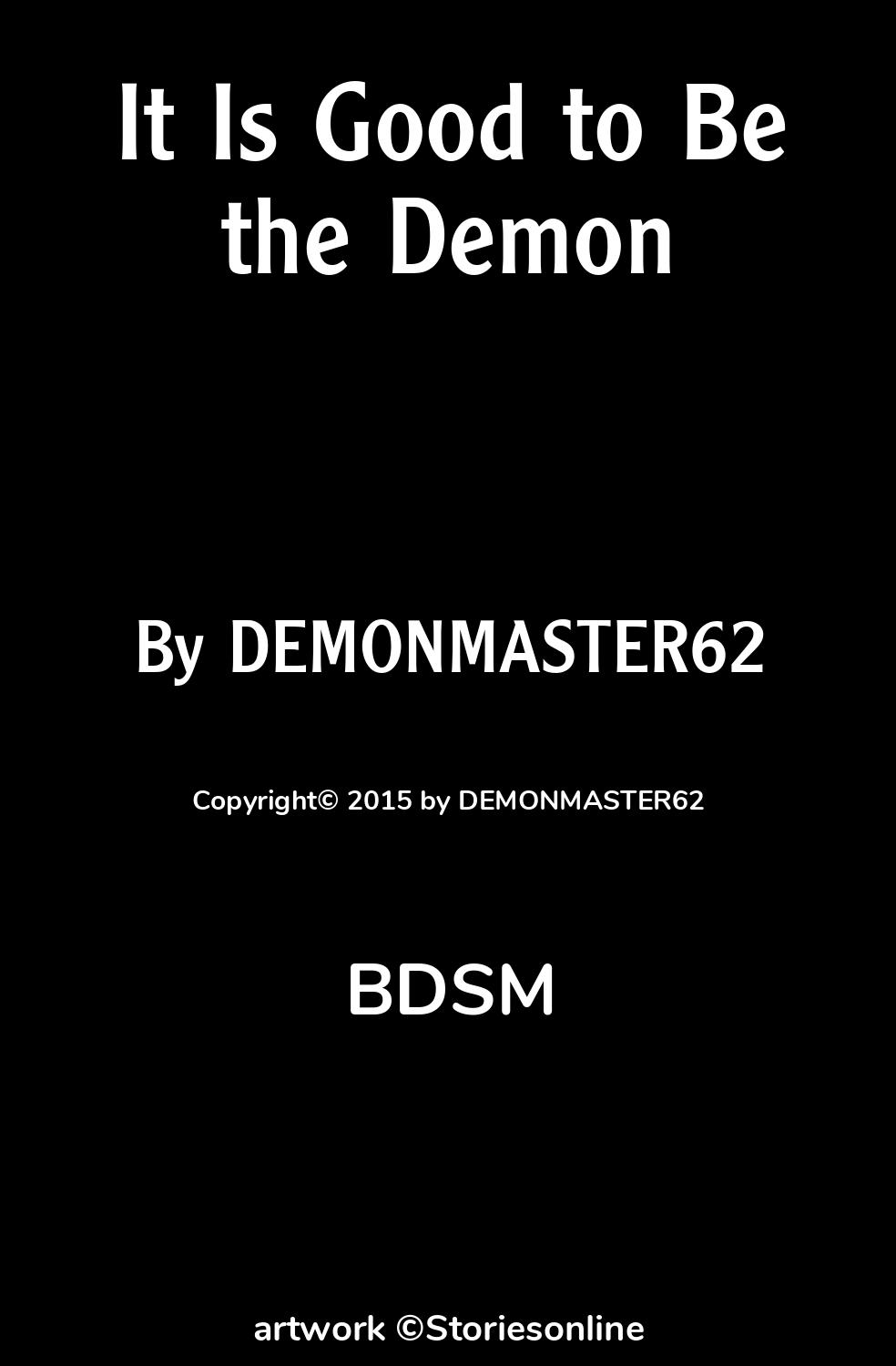 It Is Good to Be the Demon - BDSM Sex Story