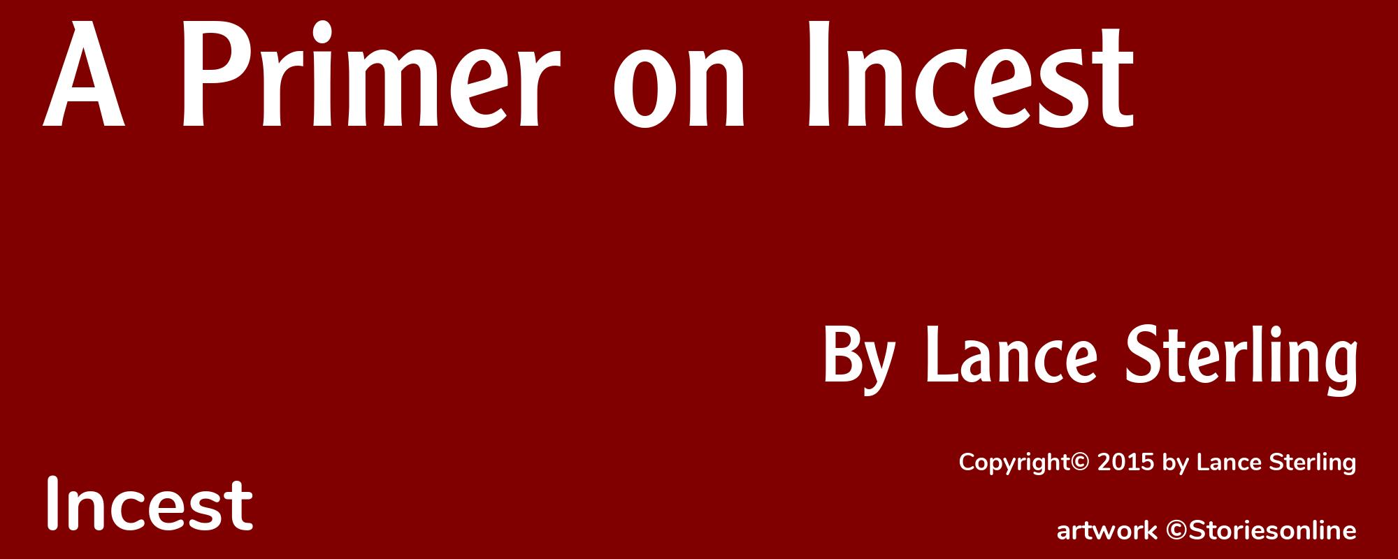 A Primer on Incest - Cover