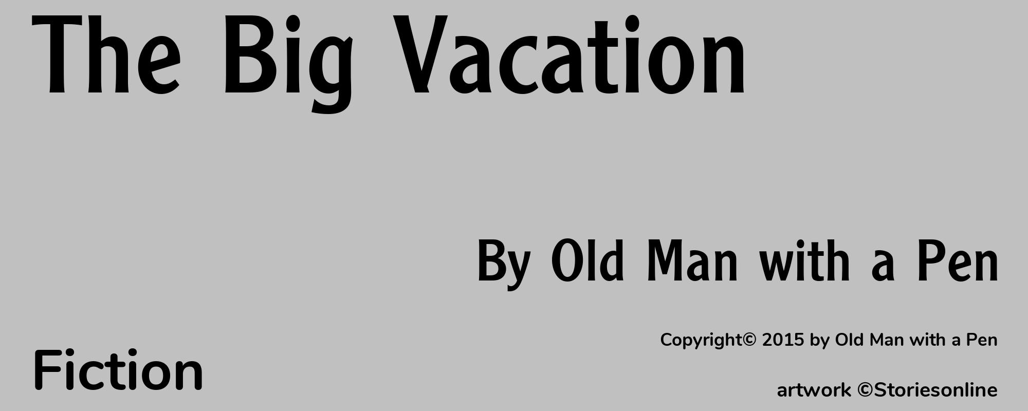 The Big Vacation - Cover