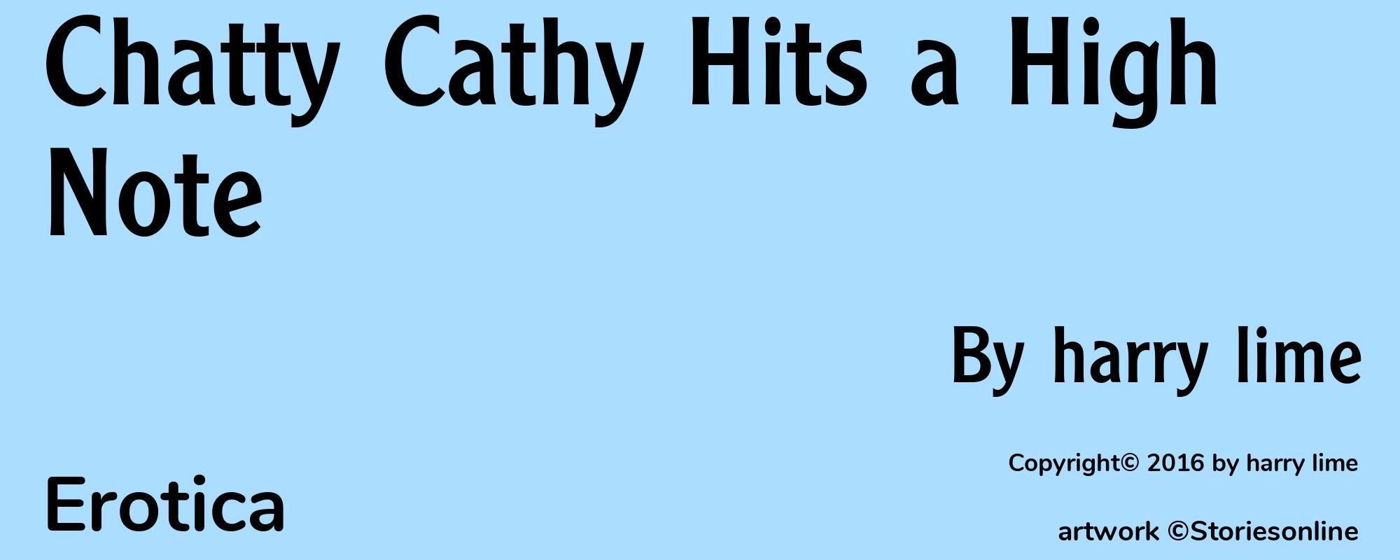 Chatty Cathy Hits a High Note - Cover
