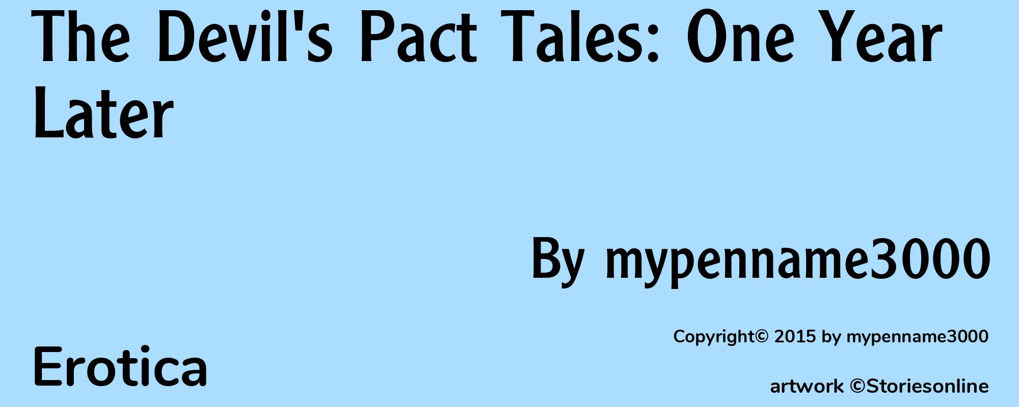The Devil's Pact Tales: One Year Later - Cover