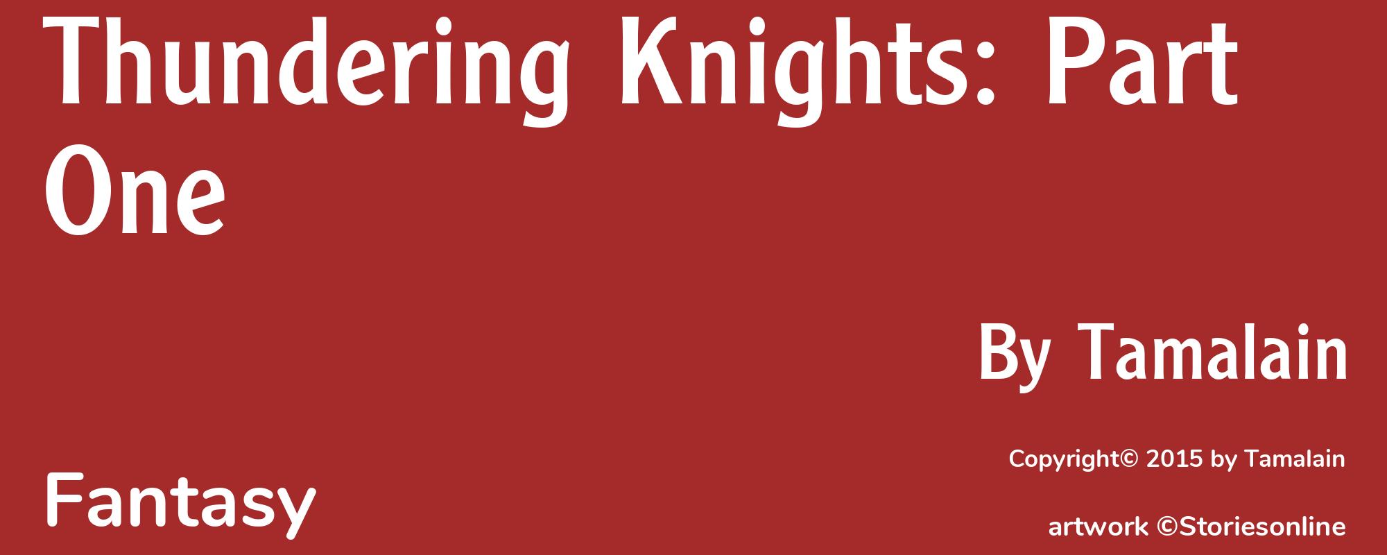 Thundering Knights: Part One - Cover