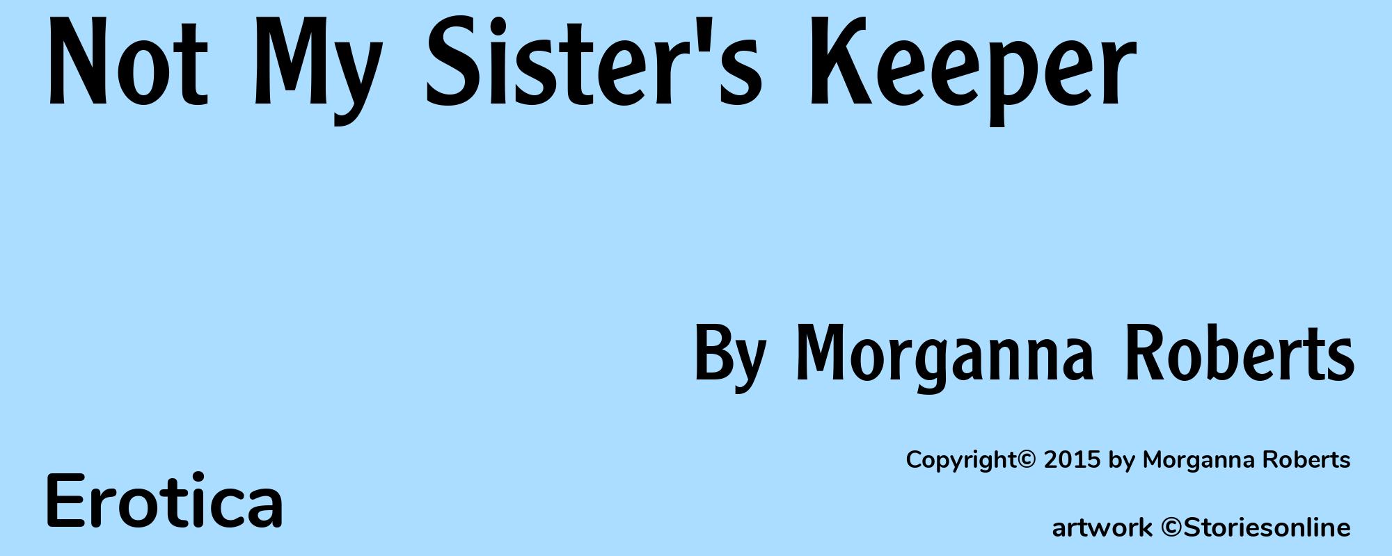 Not My Sister's Keeper - Cover