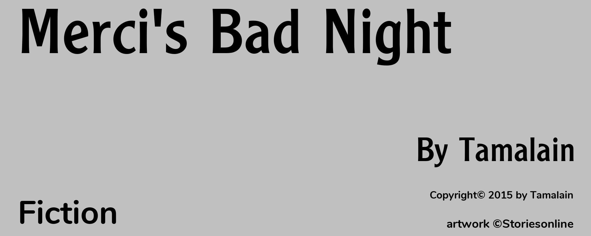 Merci's Bad Night - Cover