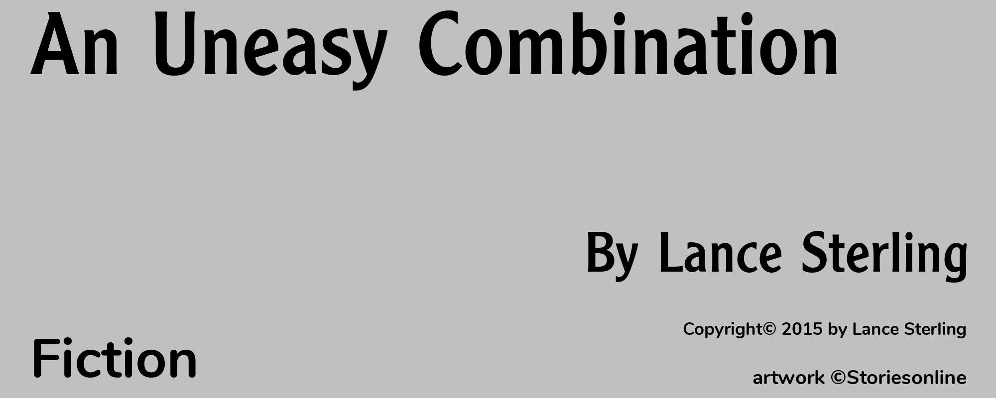 An Uneasy Combination - Cover