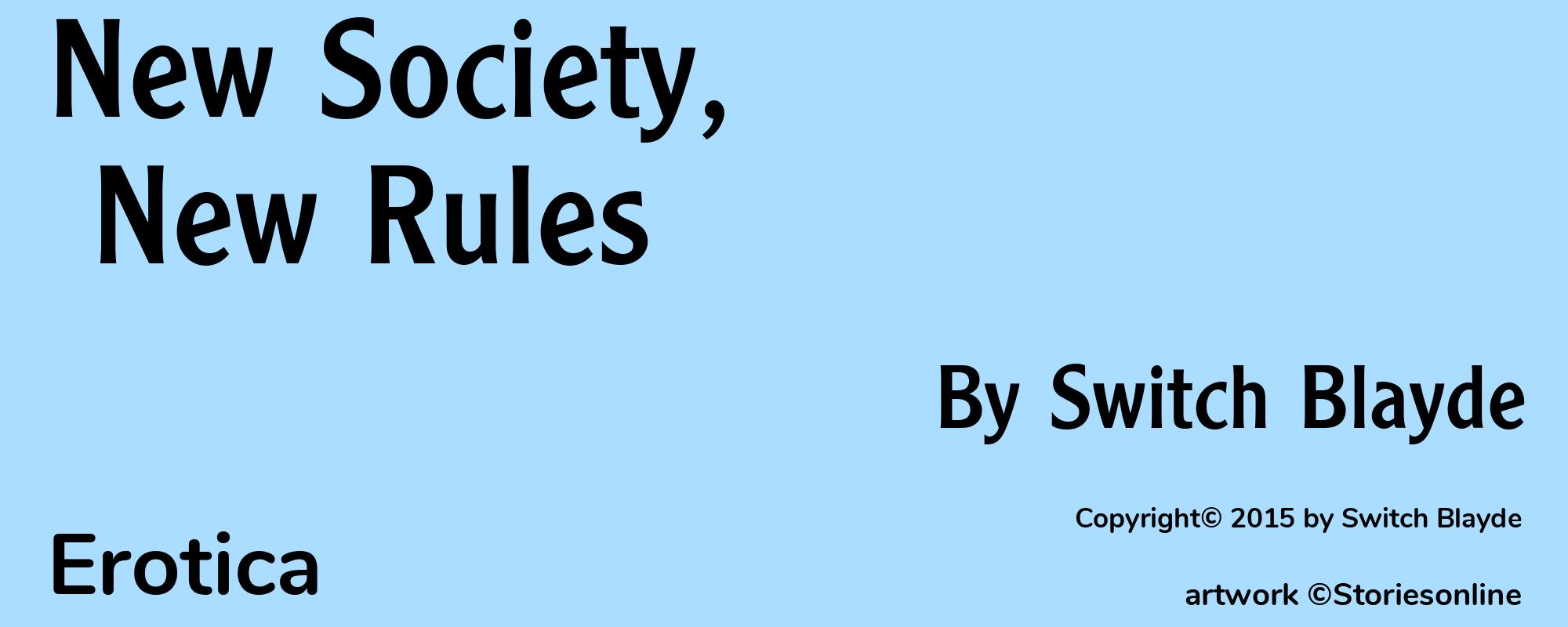 New Society, New Rules - Cover