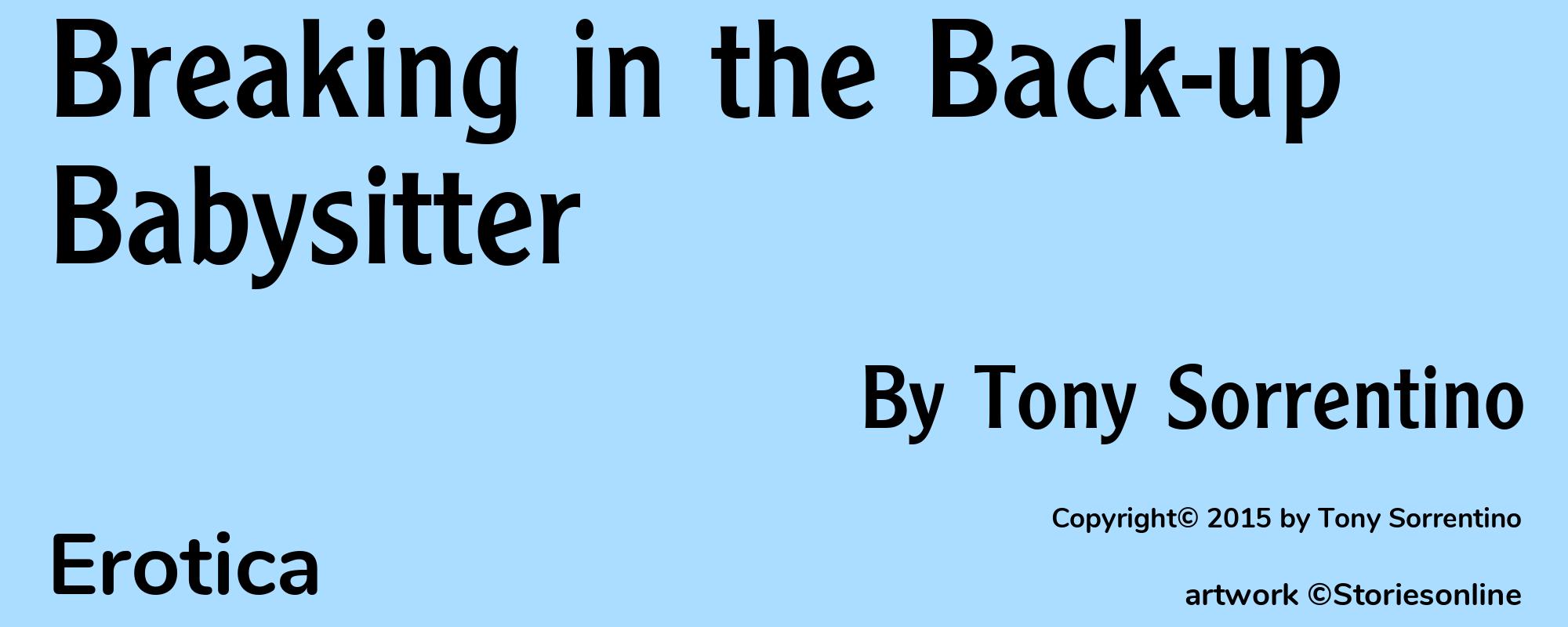 Breaking in the Back-up Babysitter - Cover