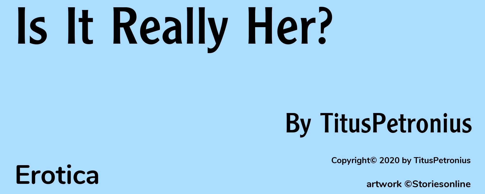 Is It Really Her? - Cover