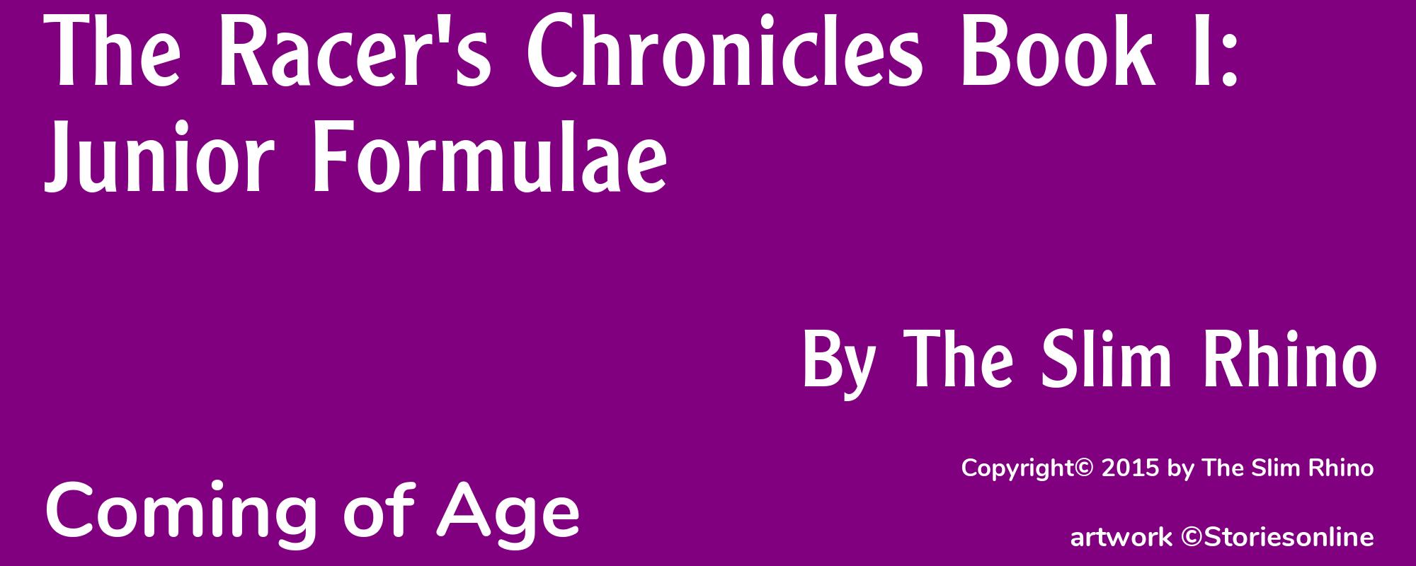 The Racer's Chronicles Book I: Junior Formulae - Cover
