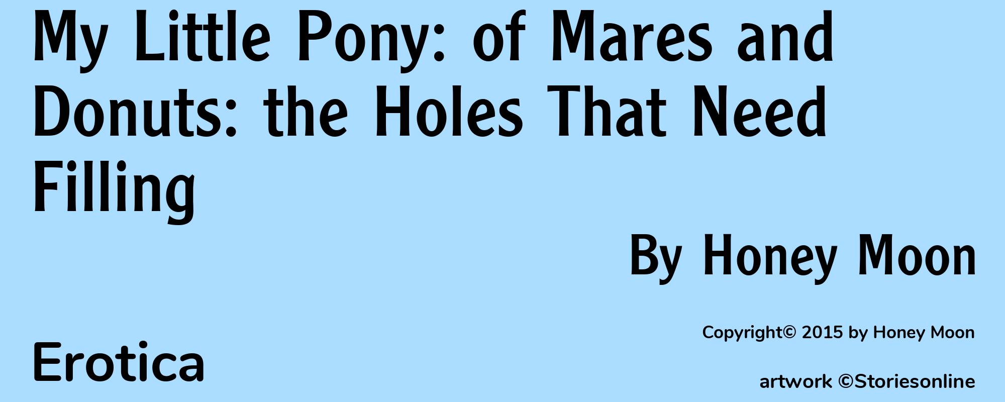 My Little Pony: of Mares and Donuts: the Holes That Need Filling - Cover