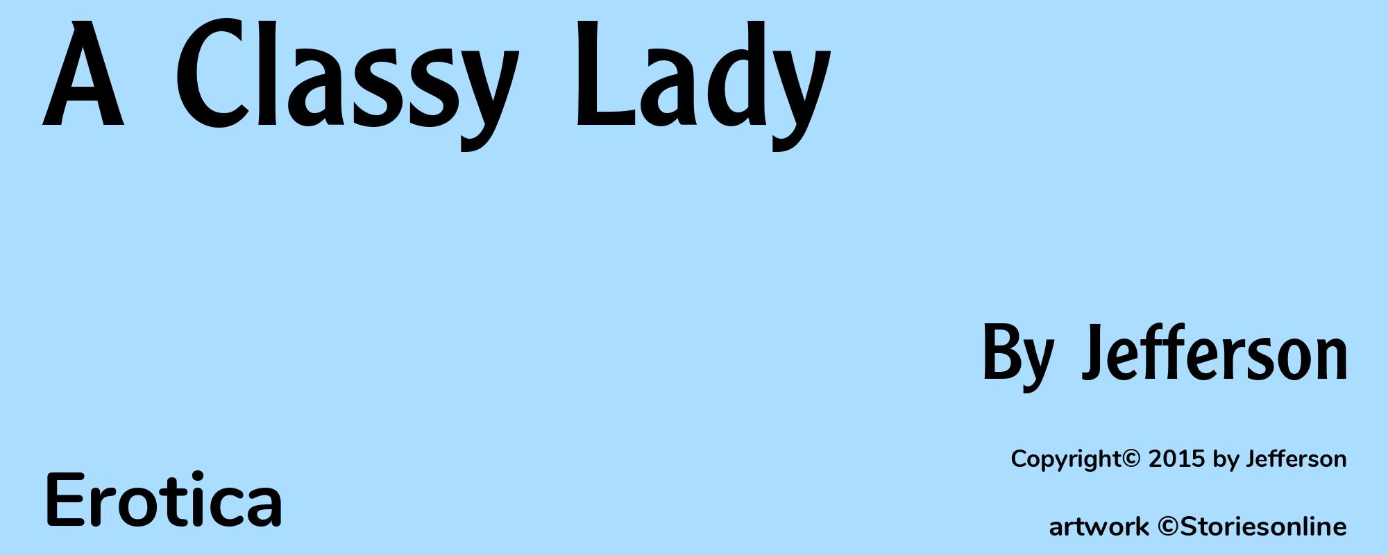 A Classy Lady - Cover