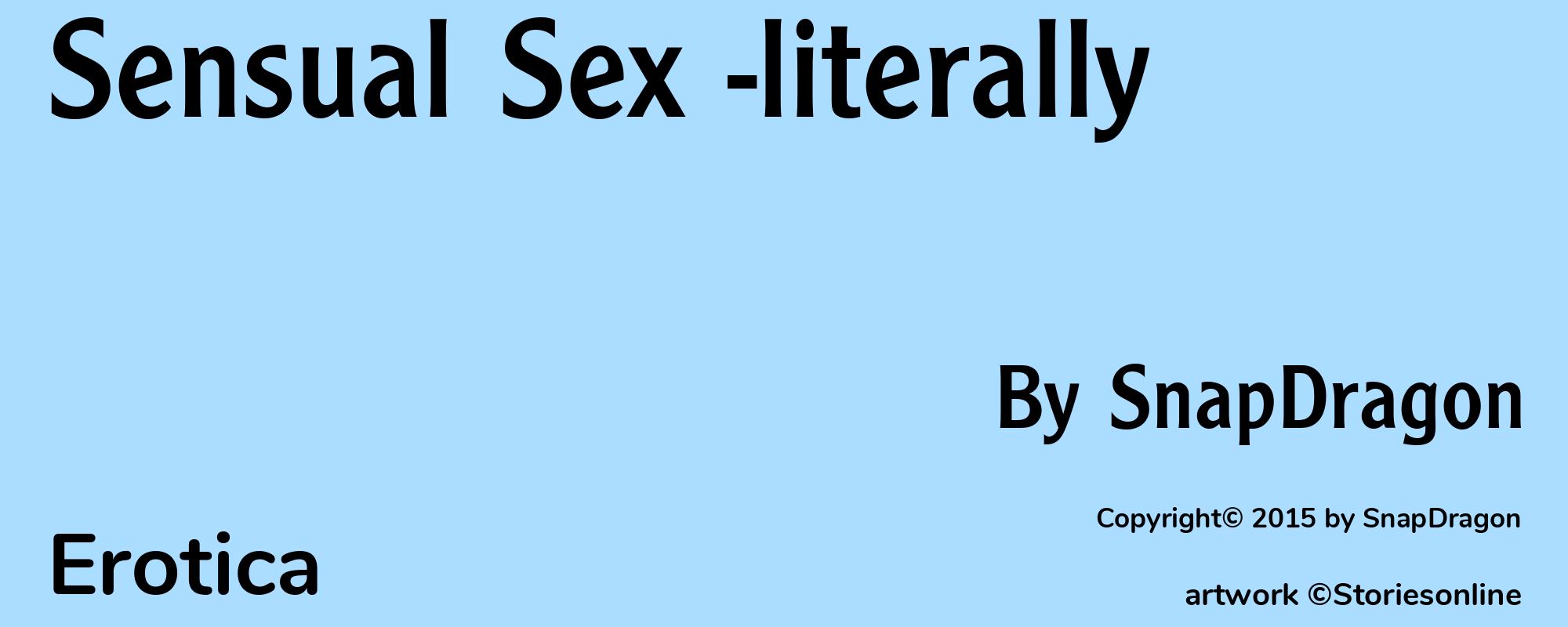 Sensual Sex -literally - Cover