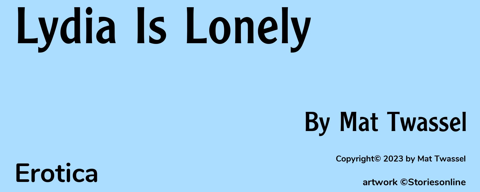 Lydia Is Lonely - Cover