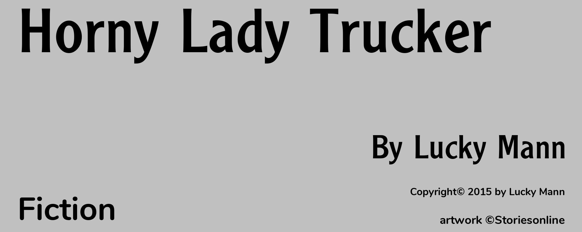 Horny Lady Trucker - Cover