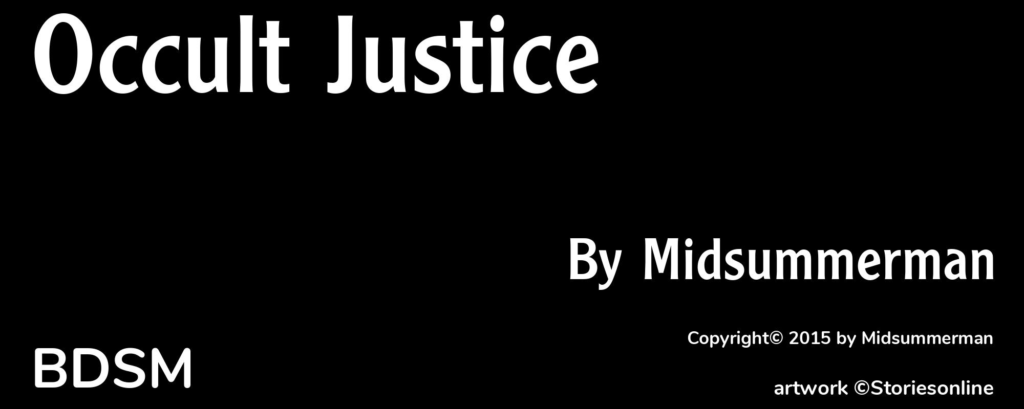 Occult Justice - Cover