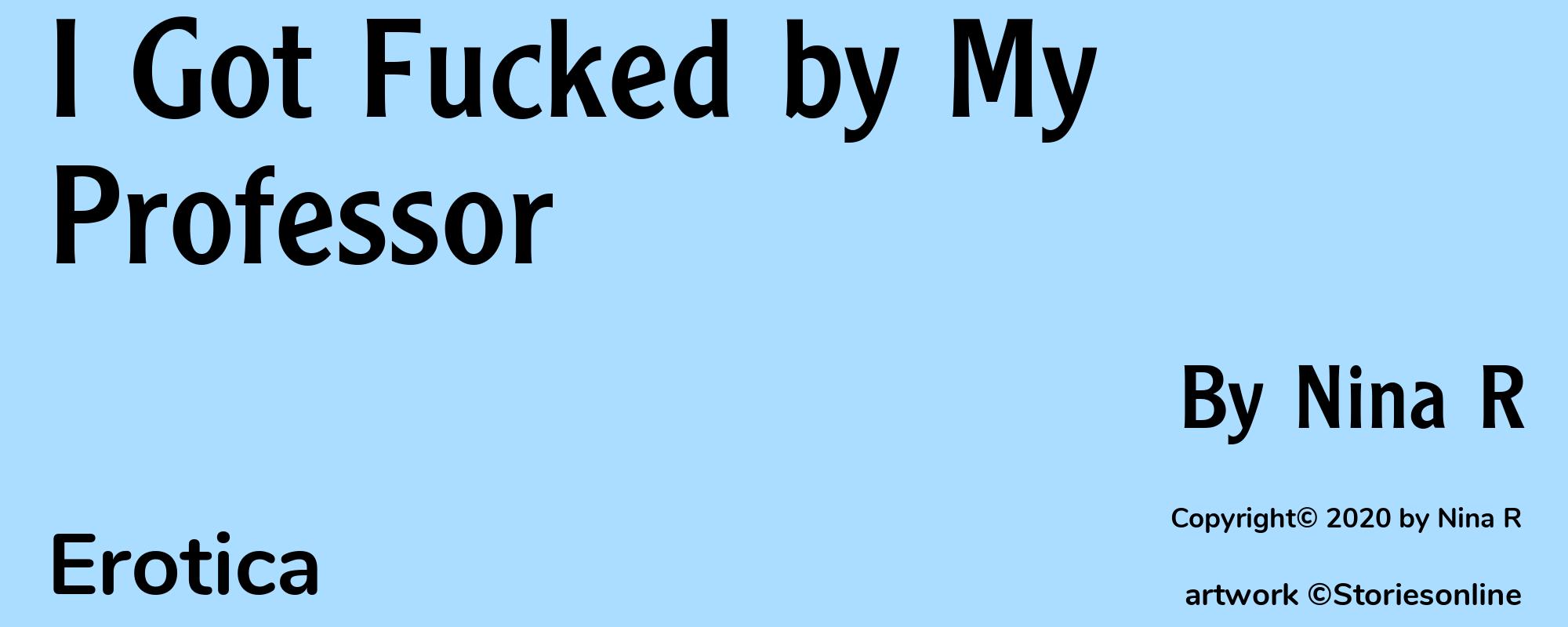 I Got Fucked by My Professor - Cover