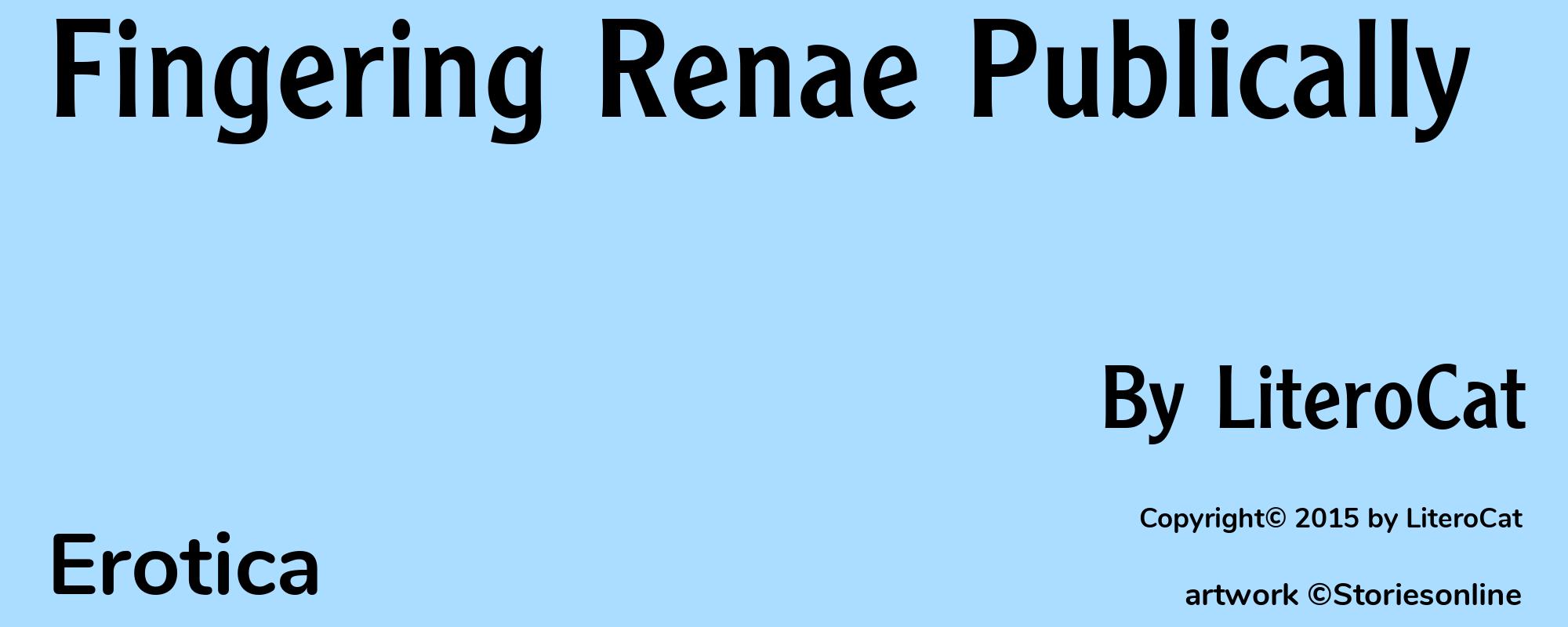Fingering Renae Publically - Cover
