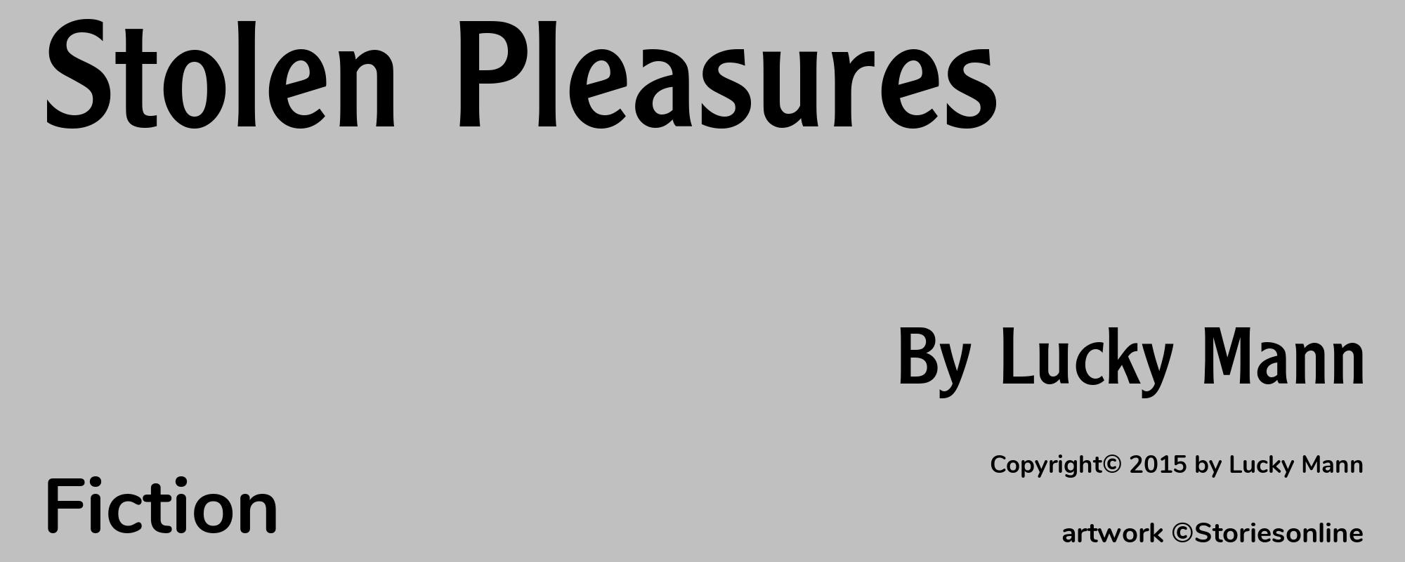 Stolen Pleasures - Cover