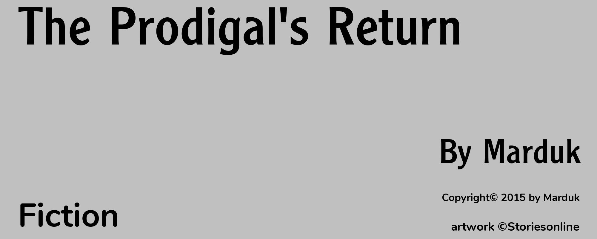 The Prodigal's Return - Cover