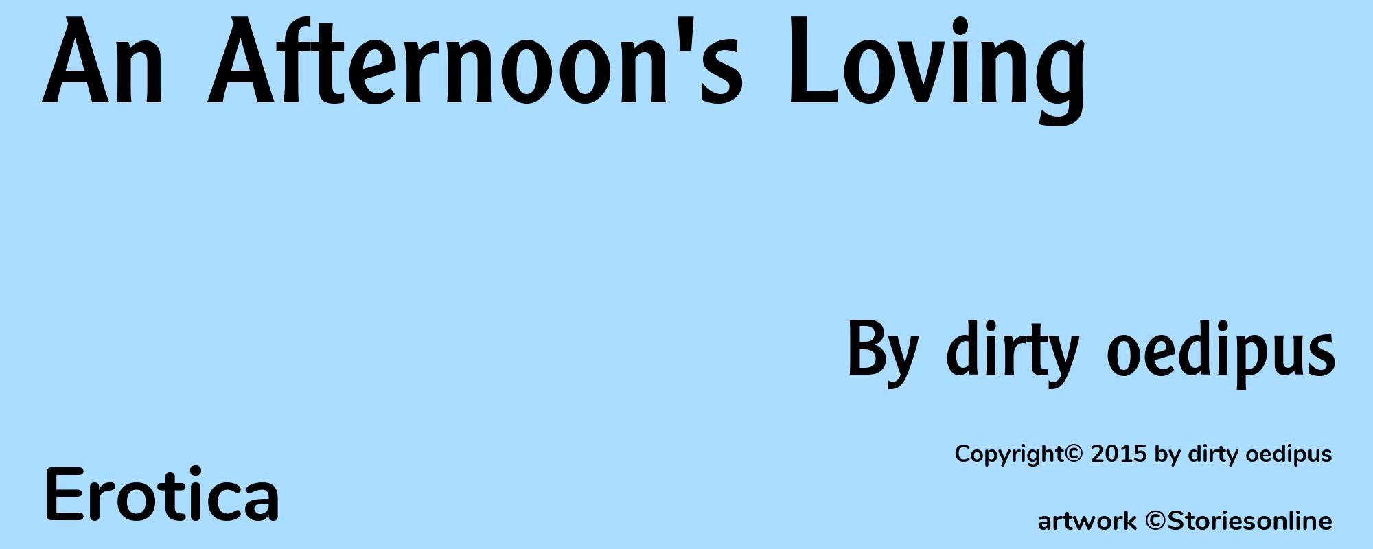 An Afternoon's Loving - Cover