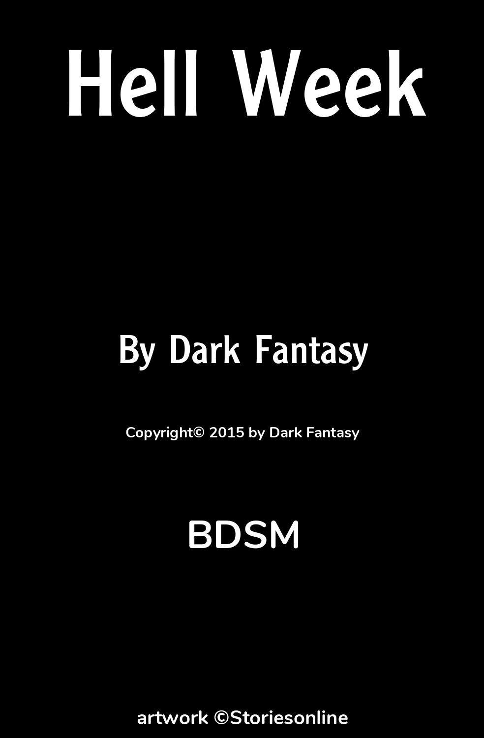 BDSM Sex Story: Hell Week: Chapter 9: Toilet training by Dark Fantasy