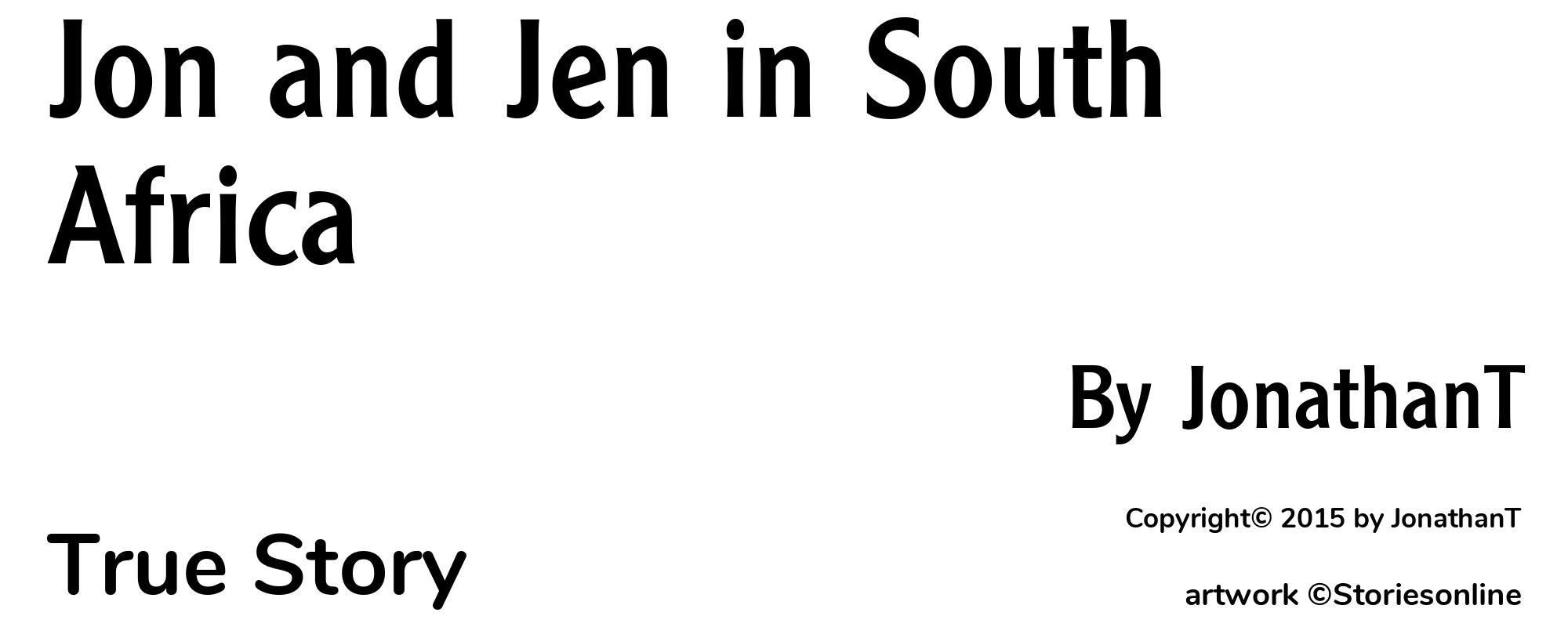 Jon and Jen in South Africa - Cover