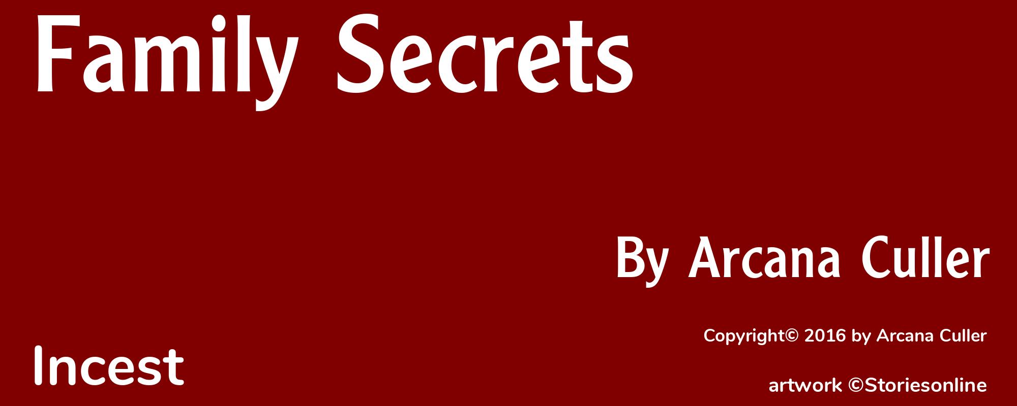 Family Secrets - Cover