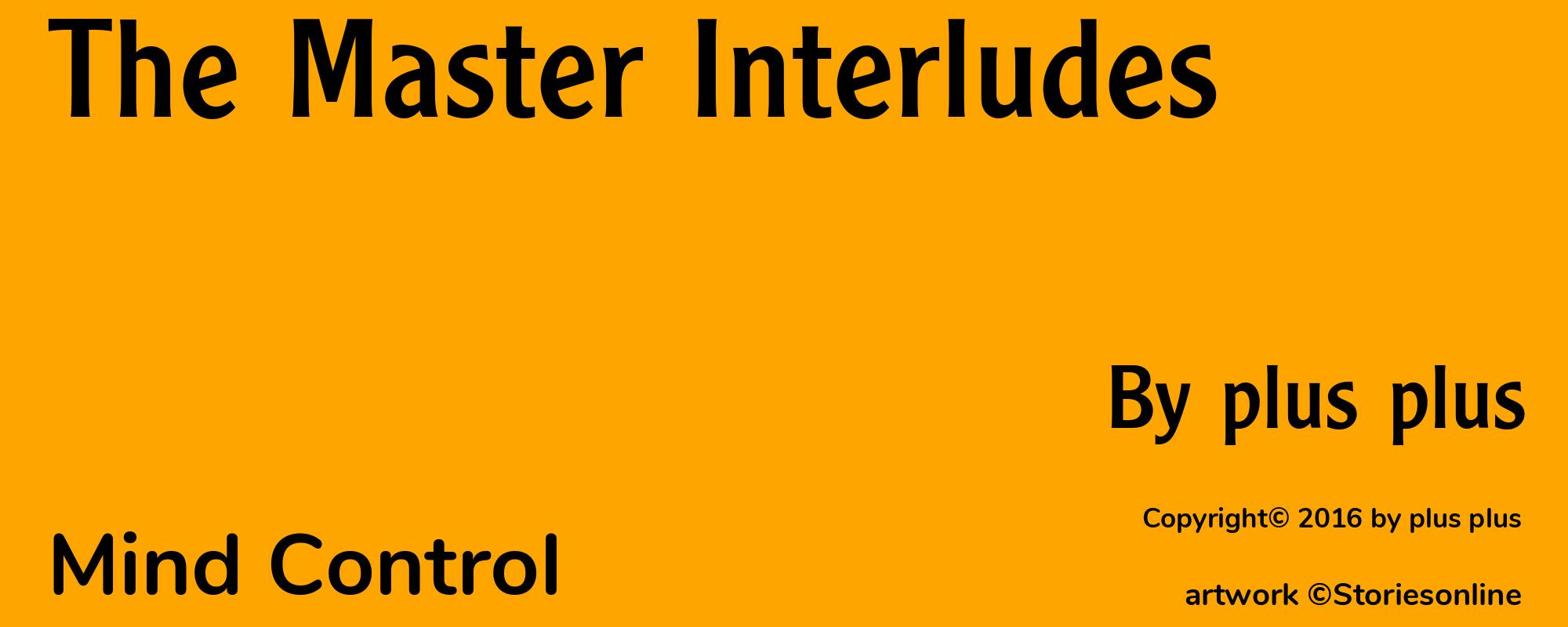 The Master Interludes - Cover