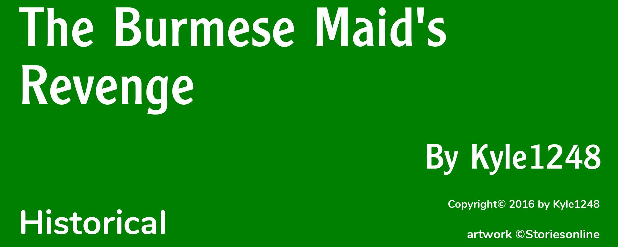 The Burmese Maid's Revenge - Cover