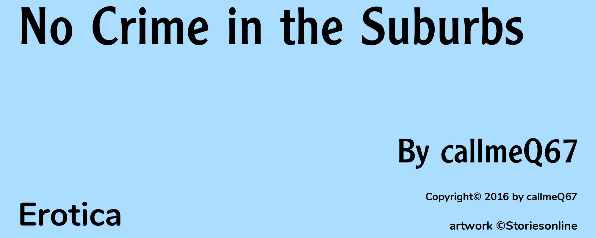 No Crime in the Suburbs - Cover