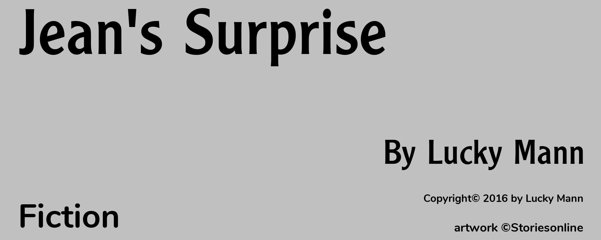 Jean's Surprise - Cover