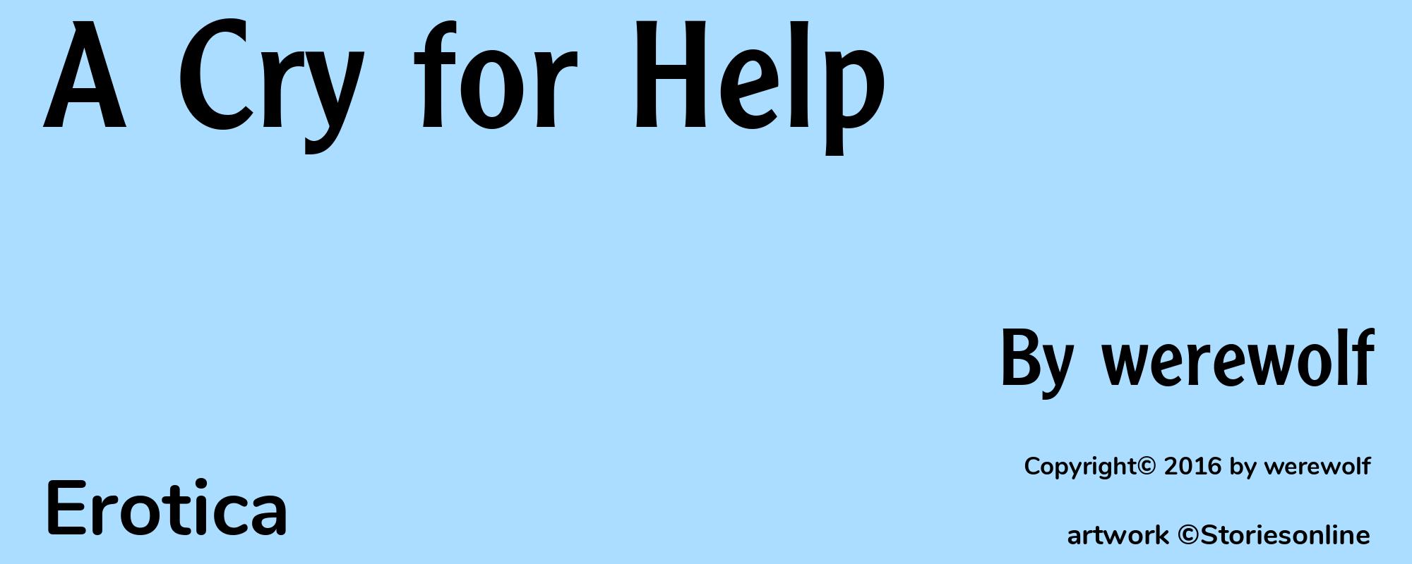 A Cry for Help - Cover