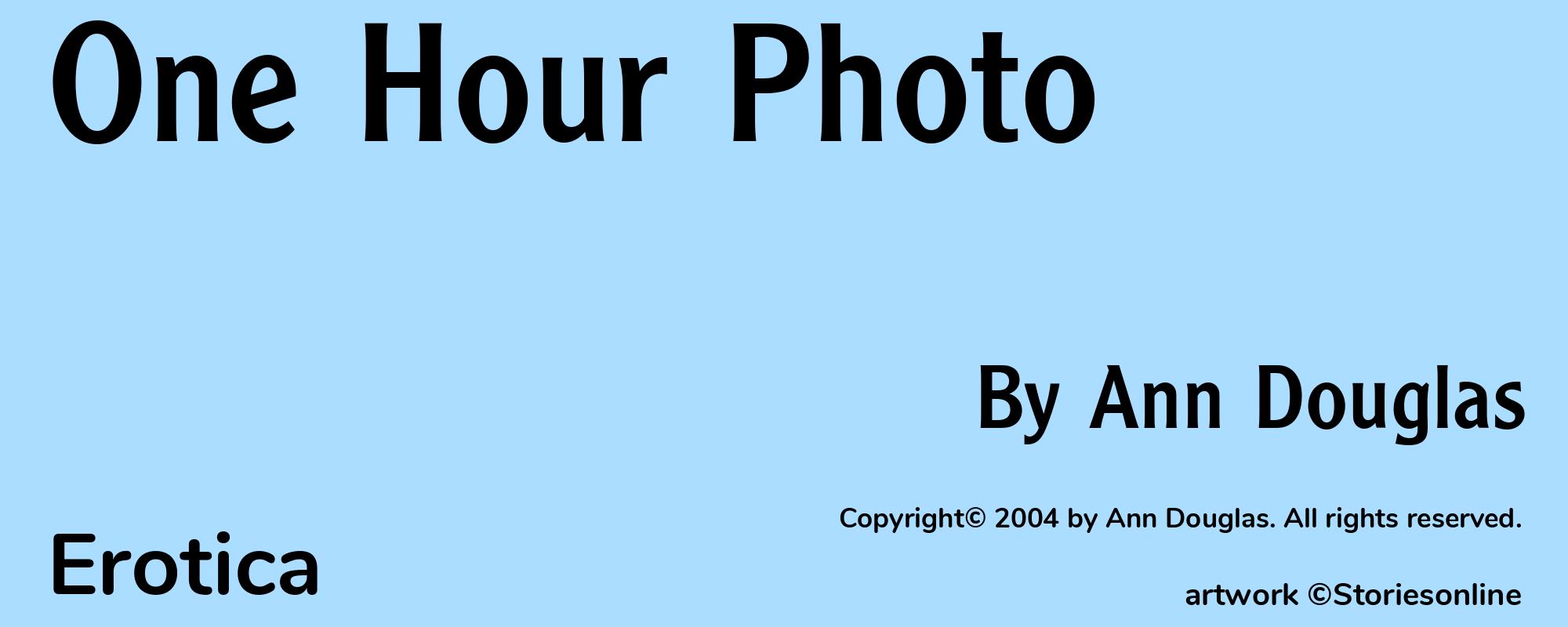 One Hour Photo - Cover