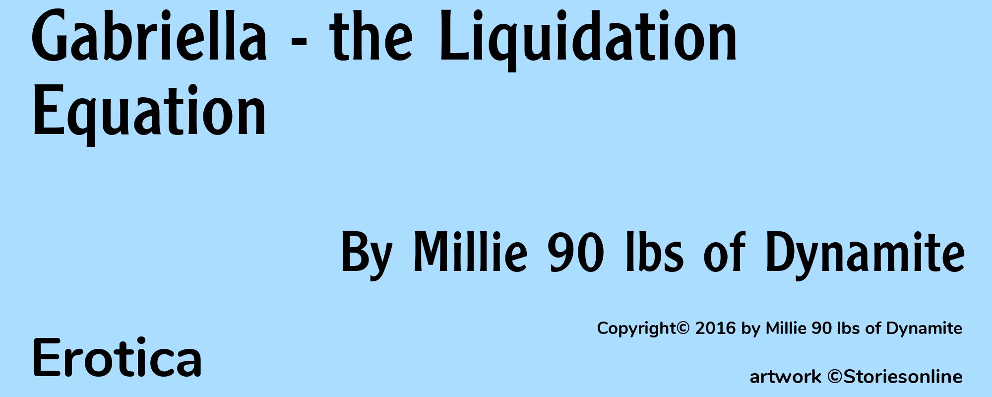 Gabriella - the Liquidation Equation - Cover