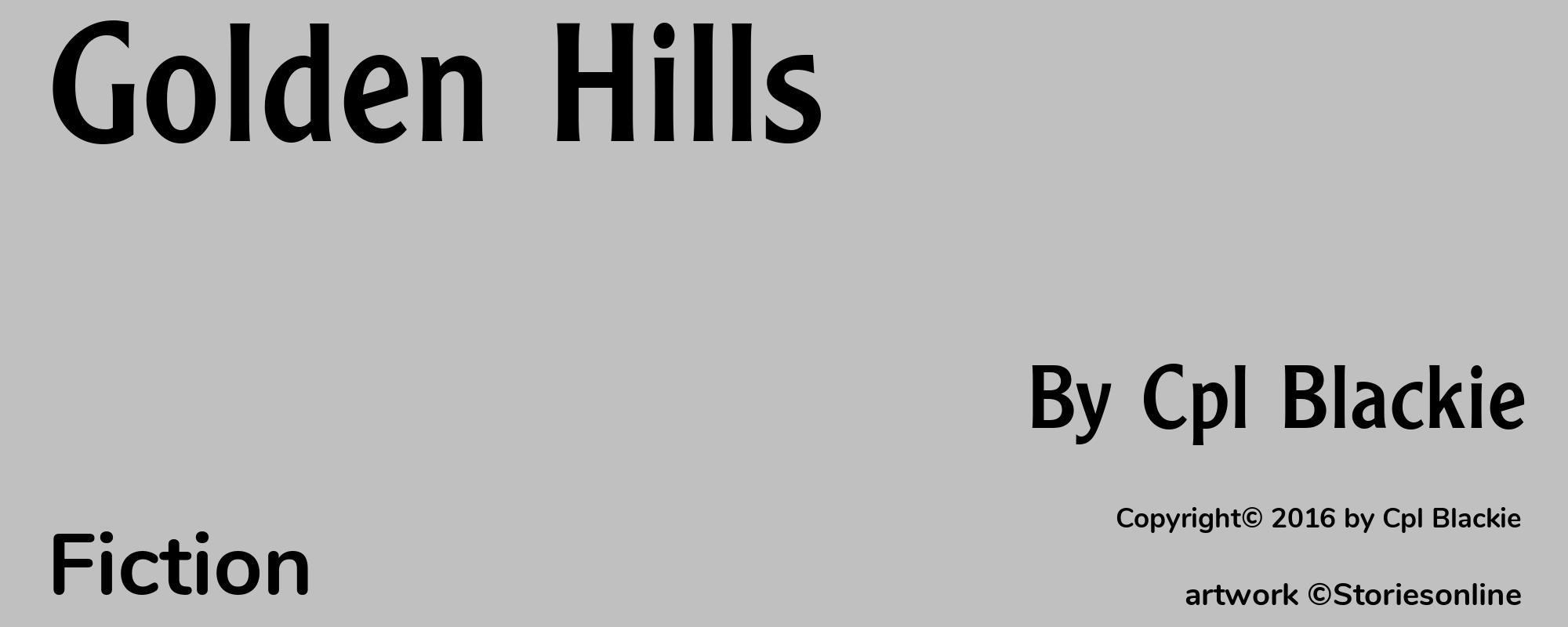 Golden Hills - Cover